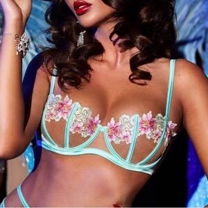 Honey Birdette Amelie mint bra 34H